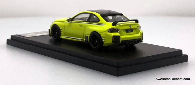 BMW M2 Modified Version, Saint Paul Yellow 1:64 Diecast Model Car by Fei Xiang