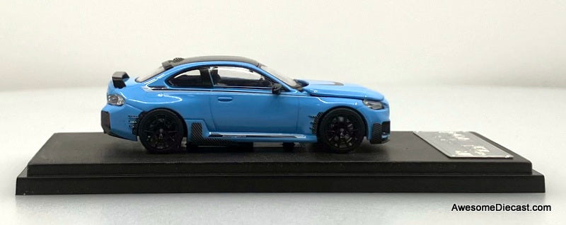BMW M2 Modified Version, Zandford blue 1:64 Diecast Model Car by Fei Xiang