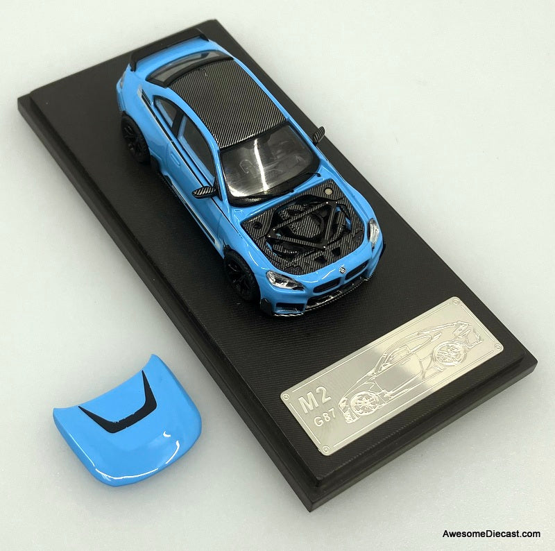 BMW M2 Modified Version, Zandford blue 1:64 Diecast Model Car by Fei Xiang