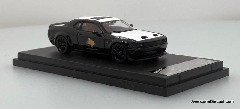 Dodge Challenger SRT Hellcat: Texas State Trooper 1:64 Diecast Model Car by Stance Hunters