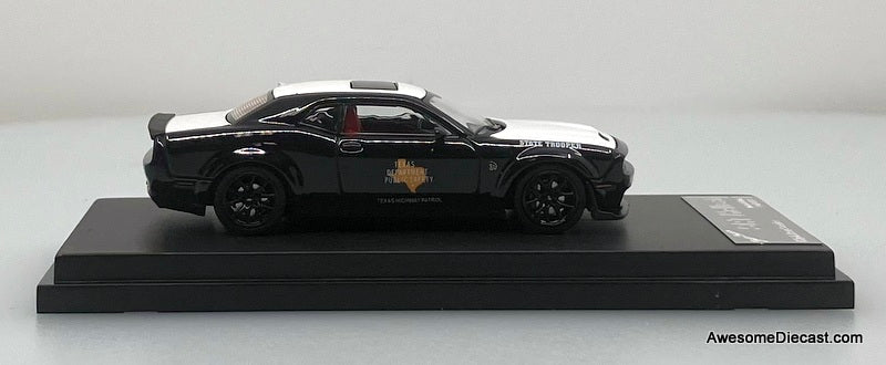 Dodge Challenger SRT Hellcat: Texas State Trooper 1:64 Diecast Model Car by Stance Hunters