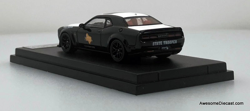 Dodge Challenger SRT Hellcat: Texas State Trooper 1:64 Diecast Model Car by Stance Hunters