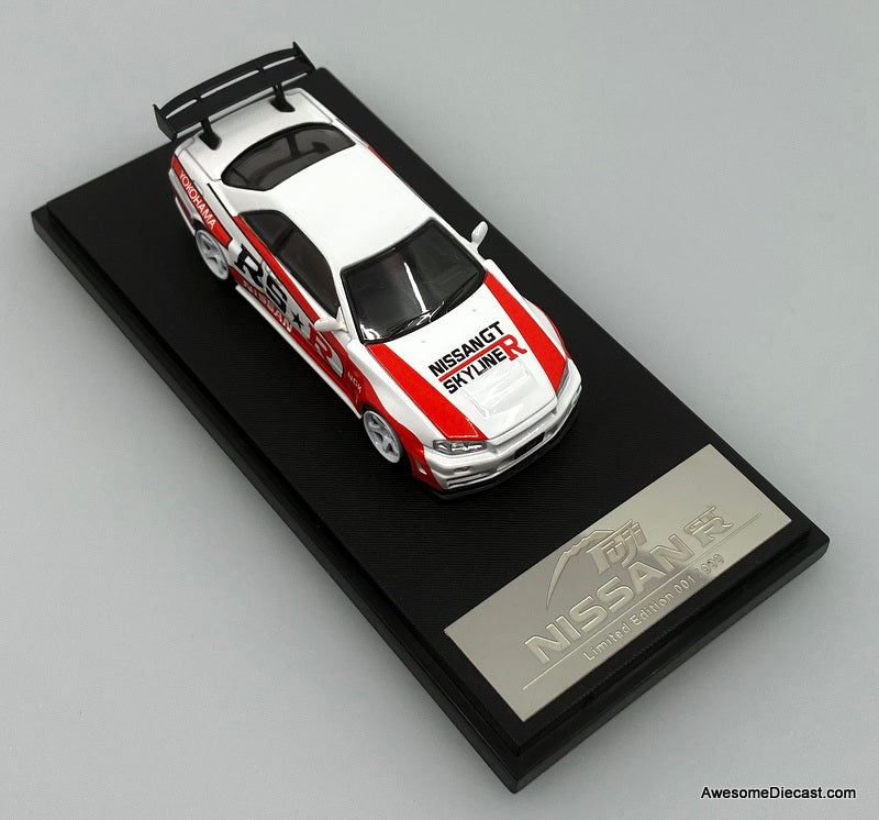 Nissan Skyline GT-R R34, White RSR 1:64 Diecast Model Car by Fuji