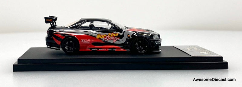 Nissan Skyline GT-R R34 Nizmo Z-Tune, Sun Line Racing 1:64 Diecast