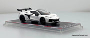 Chevrolet Corvette C8 ZR1, White 1:64 Diecast Model Car by Fine Works64