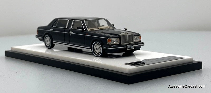 1998 Rolls Royce Silver Spur Mulliner Park Ward, Black 1:64 Diecast Model Car by GFCC