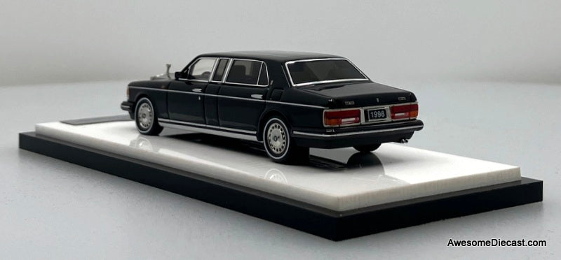 1998 Rolls Royce Silver Spur Mulliner Park Ward, Black 1:64 Diecast Model Car by GFCC