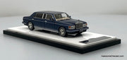 1998 Rolls Royce Silver Spur Mulliner Park Ward, Metallic blue 1:64 Diecast Model Car by GFCC