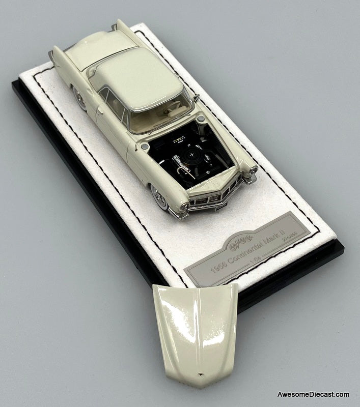 1956 Lincoln Continental Mark II, White "Elvis Presley" 1:64 Diecast Model Car by GFCC