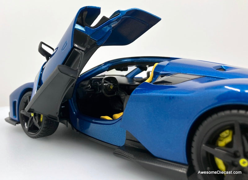 Ferrari F80, Metallic Blue 1:18 Diecast Model Car by Maisto