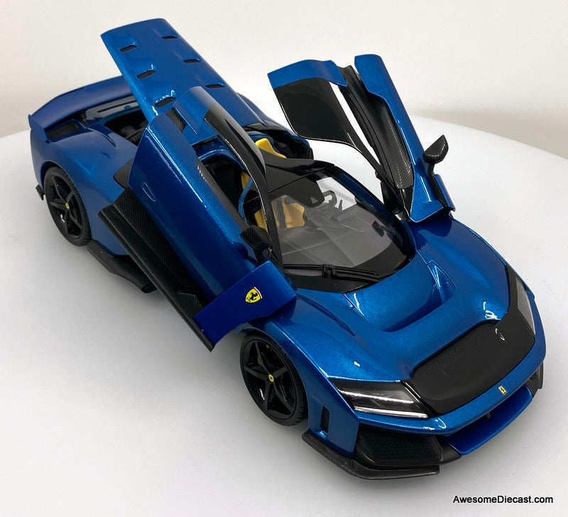 Ferrari F80, Metallic Blue 1:18 Diecast Model Car by Maisto
