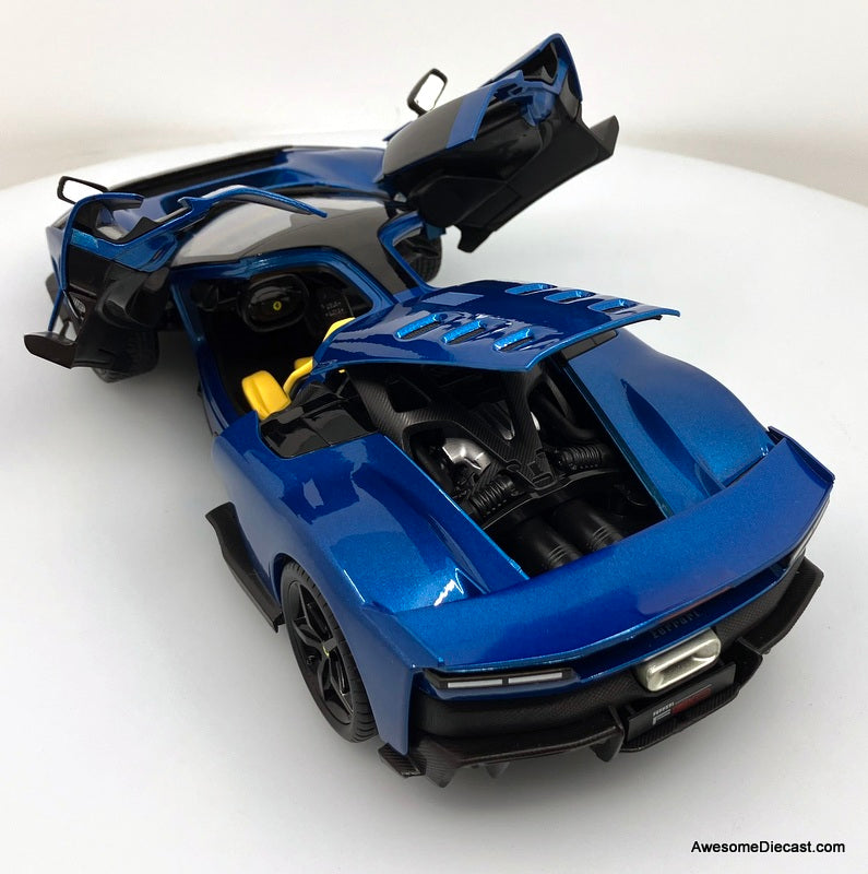 Ferrari F80, Metallic Blue 1:18 Diecast Model Car by Maisto