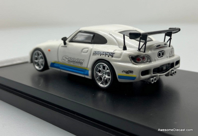 Honda S2000 Spoon Sports, Pearlescent White 1:64 Diecast Metal Car