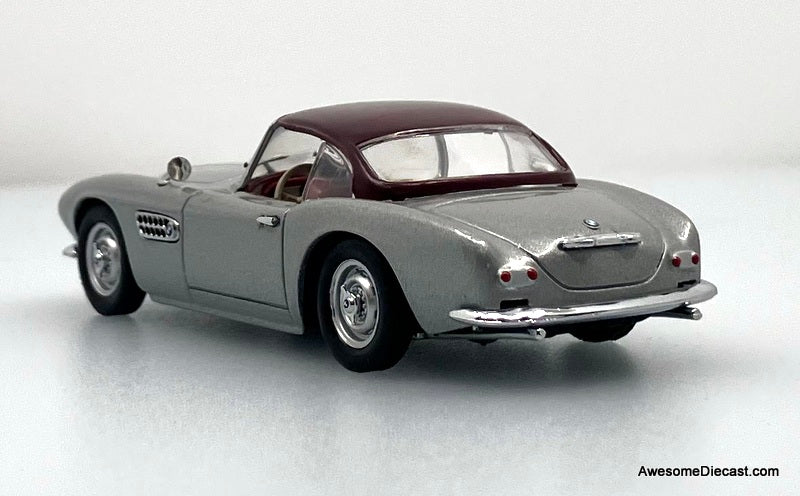 BMW 507 Cabrio (Hard Top On), Silver 1:43 Diecast Model Car by Minichamps