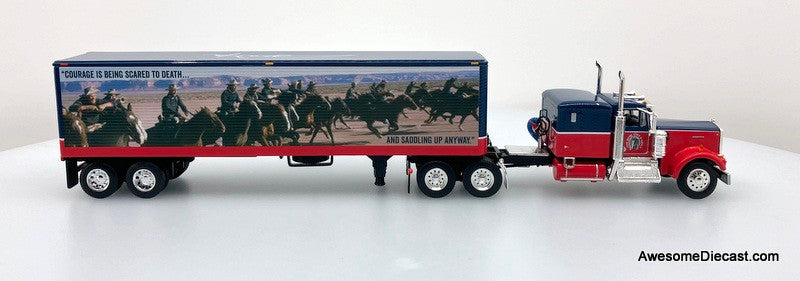 DCP by FG 1:64 Kenworth W900A Sleeper w/40' Vintage Trailer: John Wayne Courage