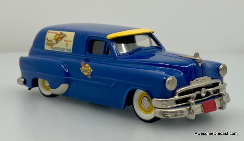 1953 Pontiac Delivery Van: Sunoco 1:43 White Metal Model Car by Brooklin Models