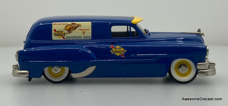 1953 Pontiac Delivery Van: Sunoco 1:43 White Metal Model Car by Brooklin Models
