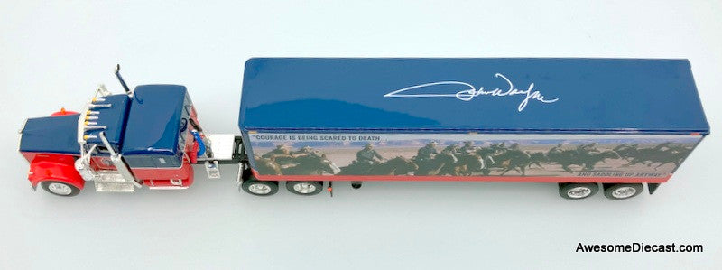 DCP by FG 1:64 Kenworth W900A Sleeper w/40' Vintage Trailer: John Wayne Courage