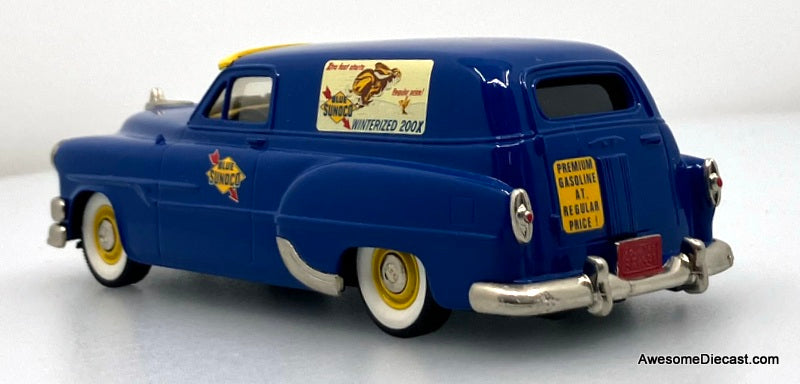 1953 Pontiac Delivery Van: Sunoco 1:43 White Metal Model Car by Brooklin Models