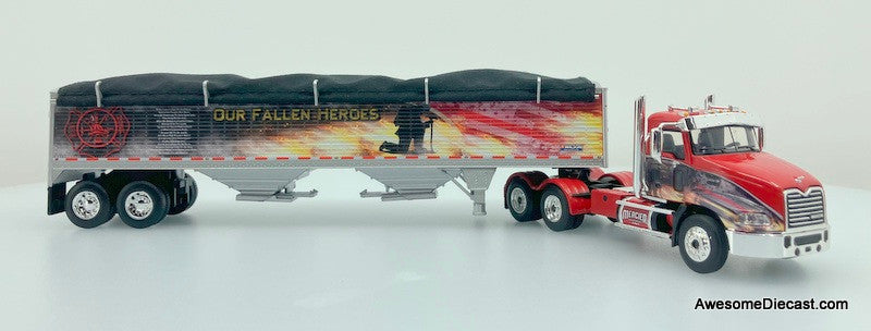 DCP by FG 1:64 Mack Pinnacle Day Cab w/Aftermarket Minimizer Parts & Wilson Pacemaker 43' High Sided Grain Trailer: Mercier Transport