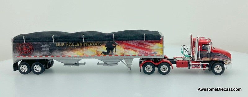 DCP by FG 1:64 Mack Pinnacle Day Cab w/Aftermarket Minimizer Parts & Wilson Pacemaker 43' High Sided Grain Trailer: Mercier Transport