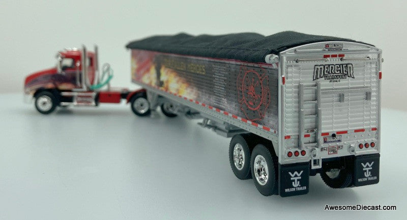 DCP by FG 1:64 Mack Pinnacle Day Cab w/Aftermarket Minimizer Parts & Wilson Pacemaker 43' High Sided Grain Trailer: Mercier Transport
