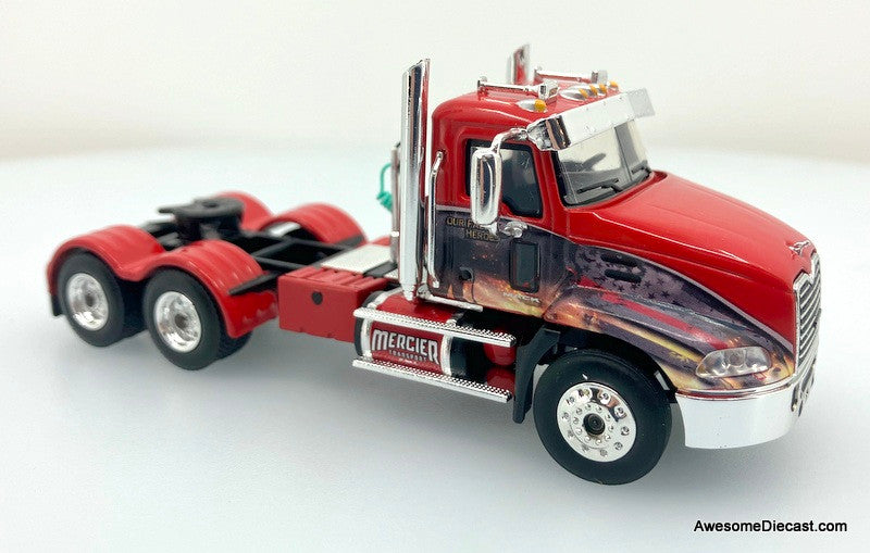 DCP by FG 1:64 Mack Pinnacle Day Cab w/Aftermarket Minimizer Parts & Wilson Pacemaker 43' High Sided Grain Trailer: Mercier Transport