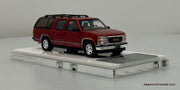 GMC Suburban GMT400 SUV, Metallic Red 1:64 Diecast Model Car by Bliss