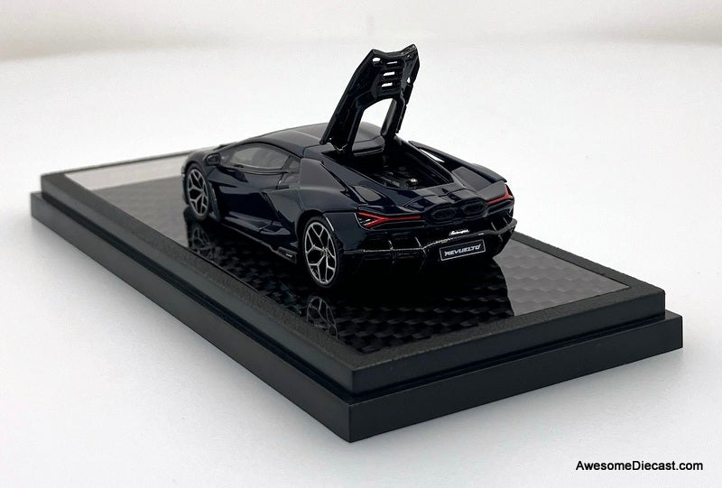 Lamborghini Revuelto, Aurora Blue 1:64 Diecast Model Car by LCD Models