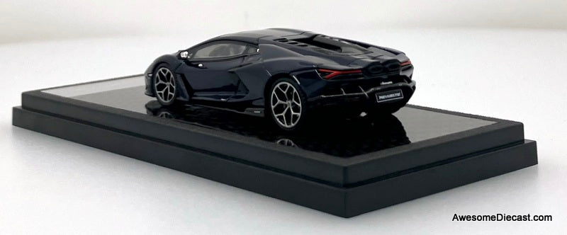 Lamborghini Revuelto, Aurora Blue 1:64 Diecast Model Car by LCD Models