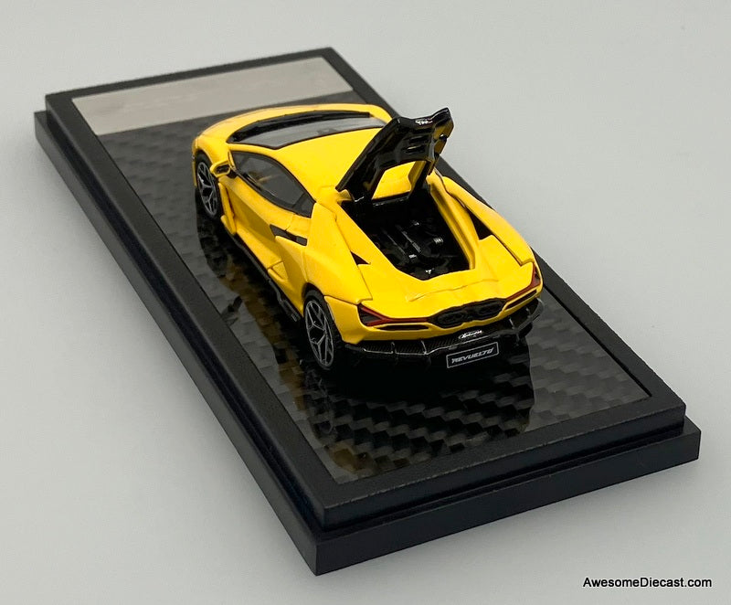 Lamborghini Revuelto, Yellow 1:64 Diecast Model Car by LCD Models