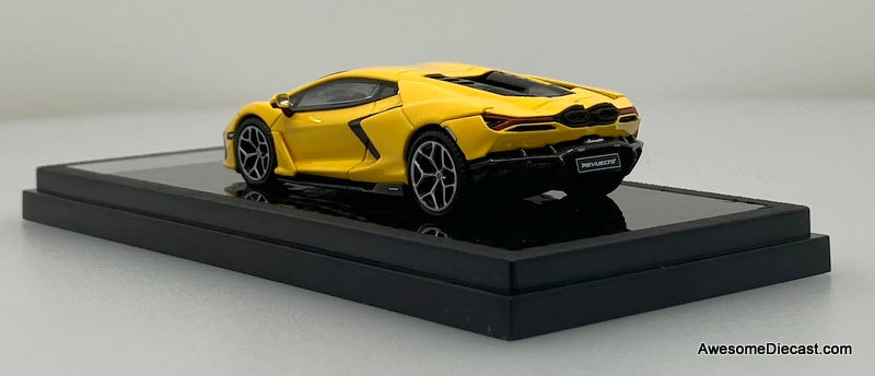 Lamborghini Revuelto, Yellow 1:64 Diecast Model Car by LCD Models