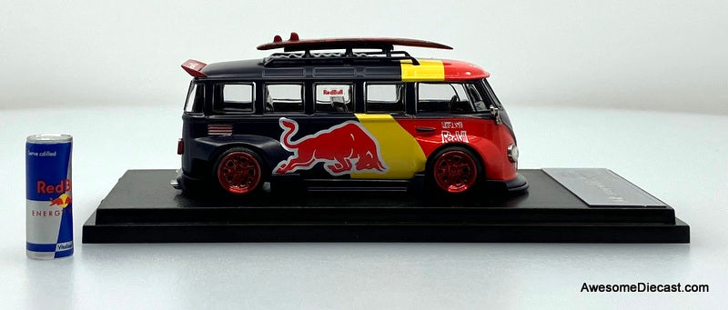 Volkswagen T1 Lowrider: Red Bull Livery 1:64 Diecast Model Van by Liberty64