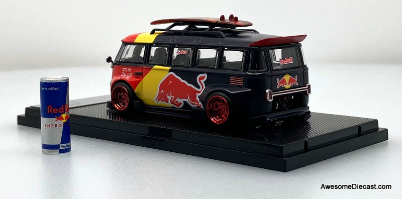 Volkswagen T1 Lowrider: Red Bull Livery 1:64 Diecast Model Van by Liberty64