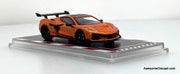 Chevrolet Corvette C8 ZR1, Flame Orange 1:64 Diecast Model Car by Fine Works64