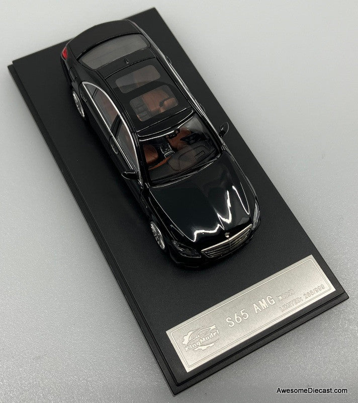 Mercedes Benz S65 AMG V12, Black 1:64 Diecast Model Car by King Model