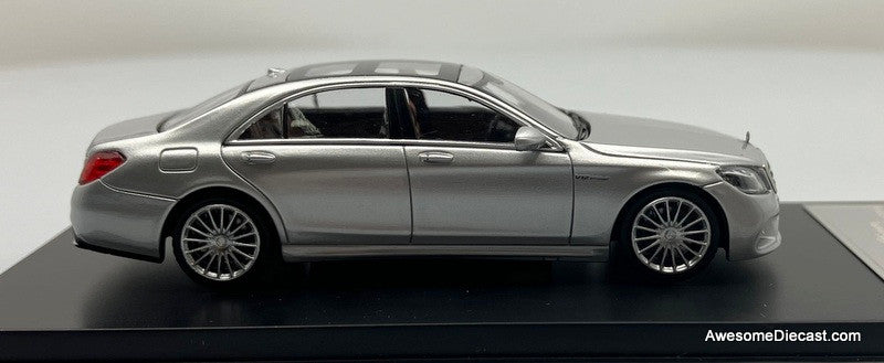 Mercedes Benz S65 AMG V12, Silver 1:64 Diecast Model Car by King Model