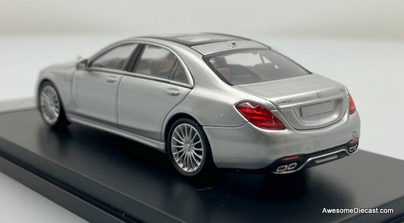 Mercedes Benz S65 AMG V12, Silver 1:64 Diecast Model Car by King Model