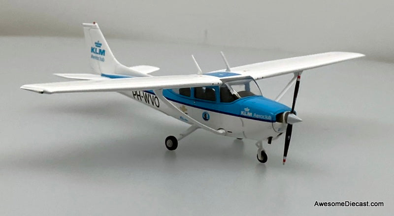 Cessna 172 Skyhawk: KLM Aeroclub (Reg #PH-WVO) 1:72 Diecast Model Plane by Gemini