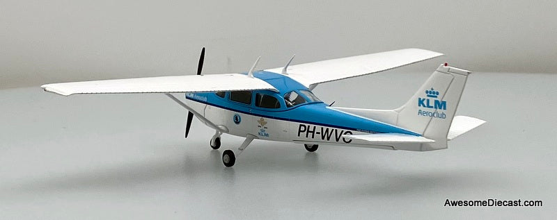 Cessna 172 Skyhawk: KLM Aeroclub (Reg #PH-WVO) 1:72 Diecast Model Plane by Gemini