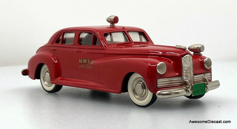 1941 Packard Clipper Fire Chief 1:43 White Metal Model Car by Brooklin Models