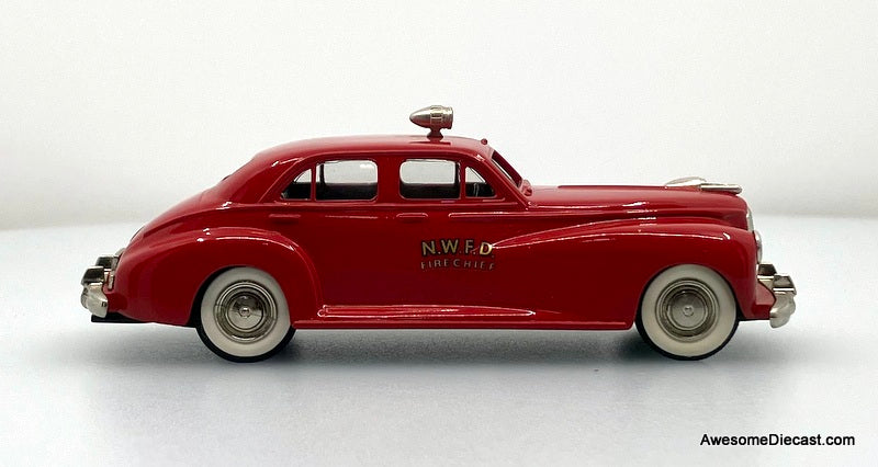 1941 Packard Clipper Fire Chief 1:43 White Metal Model Car by Brooklin Models