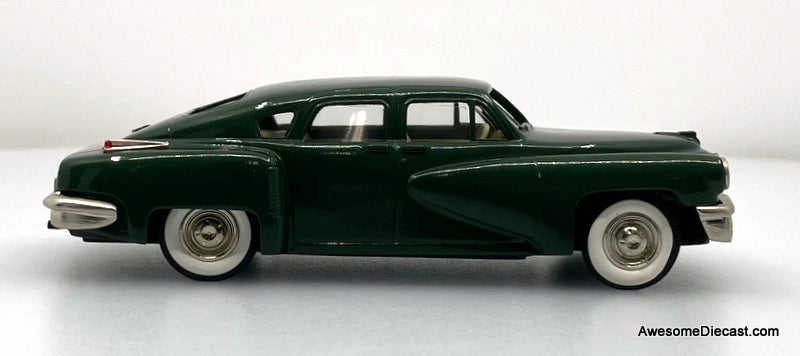 1948 Tucker Torpedo, Forest Green Metallic 1:43 White Metal Model
