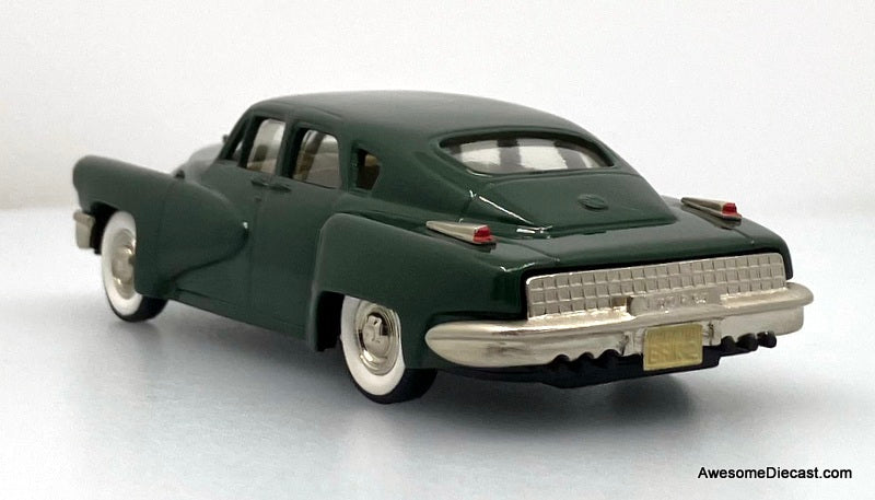 1948 Tucker Torpedo, Forest Green Metallic 1:43 White Metal Model Car by Brooklin Models