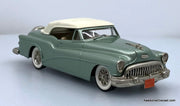 1953 Buick Skylark Convertible (Roof Up) Metallic Green 1:43 White Metal Model Car by Brooklin Models