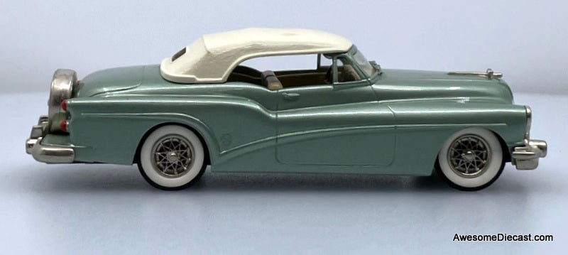 1953 Buick Skylark Convertible (Roof Up) Metallic Green 1:43 White Metal Model Car by Brooklin Models