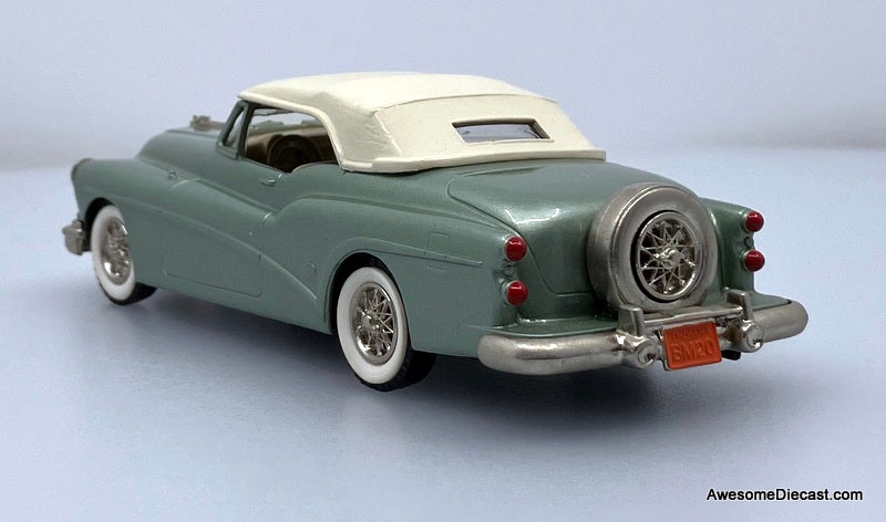 1953 Buick Skylark Convertible (Roof Up) Metallic Green 1:43 White Metal Model Car by Brooklin Models