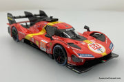 2023 Ferrari 499P #51 24 Hours Le Mans Red 1:43 Diecast Model Car by Burago