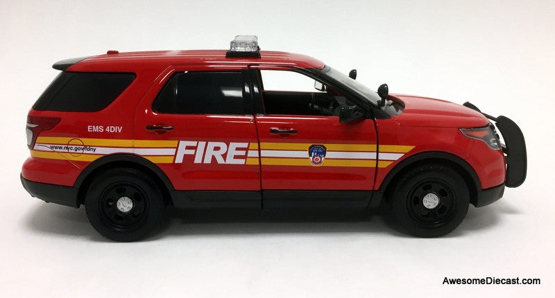 Motor Max 1:24 2015 Ford Police Interceptor: New York Fire Department