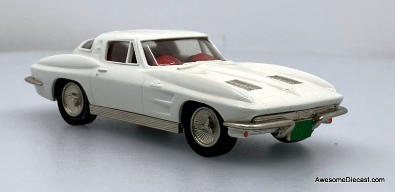 1963 Chevrolet Corvette 1:43 White Metal Model Car by Brooklin Models